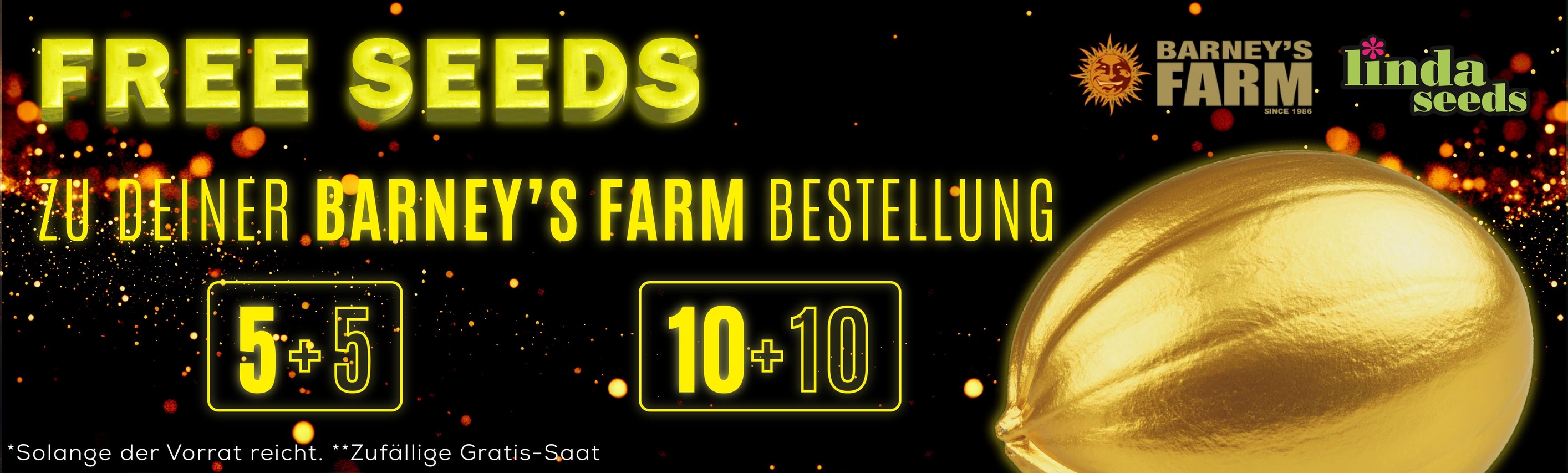 BARNEY\'S FARM SEEDS GRATIS SAMEN AKTION